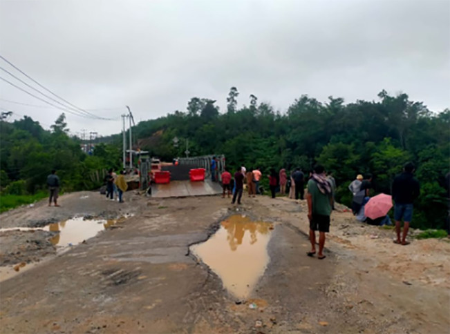 Jalan Lintas Riau-Sumbar di Kampar Kembali Ditutup Total, Perbaikan Jalan Diprioritaskan